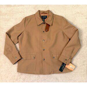 Lauren Ralph Lauren Woman Beige Lightweight Button Front Jacket Size 1X